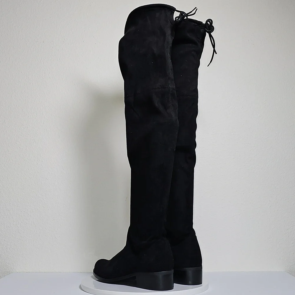 NWT Charles by Charles David Gammon Over The Knee Microsuede Boots Black Size 8
